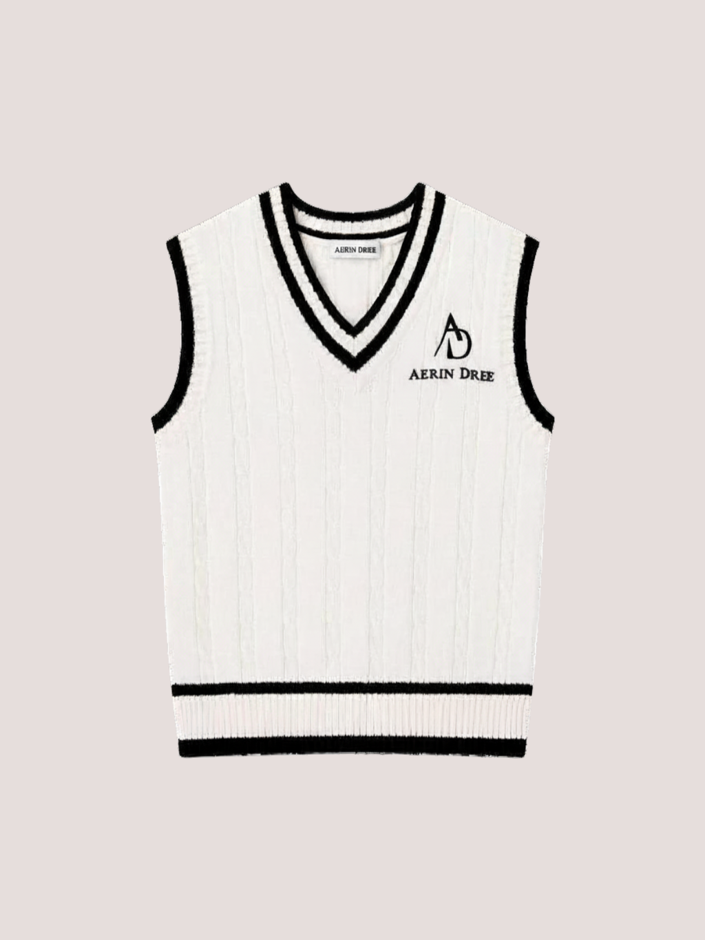 Cotton V-Neck Sweater Vest