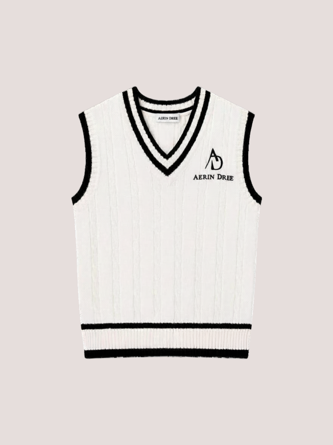 Cotton V-Neck Sweater Vest