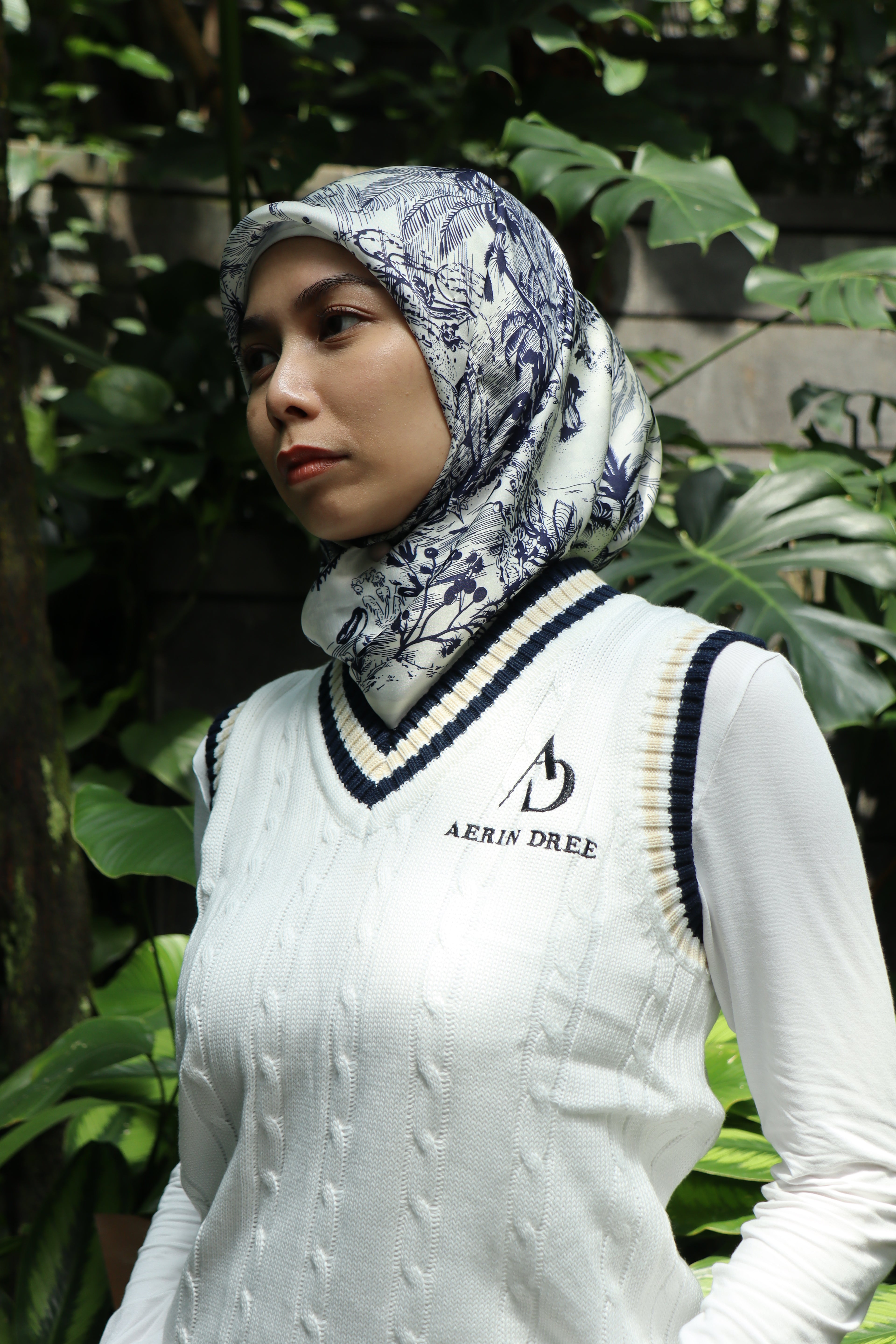 Cotton V-Neck Sweater Vest