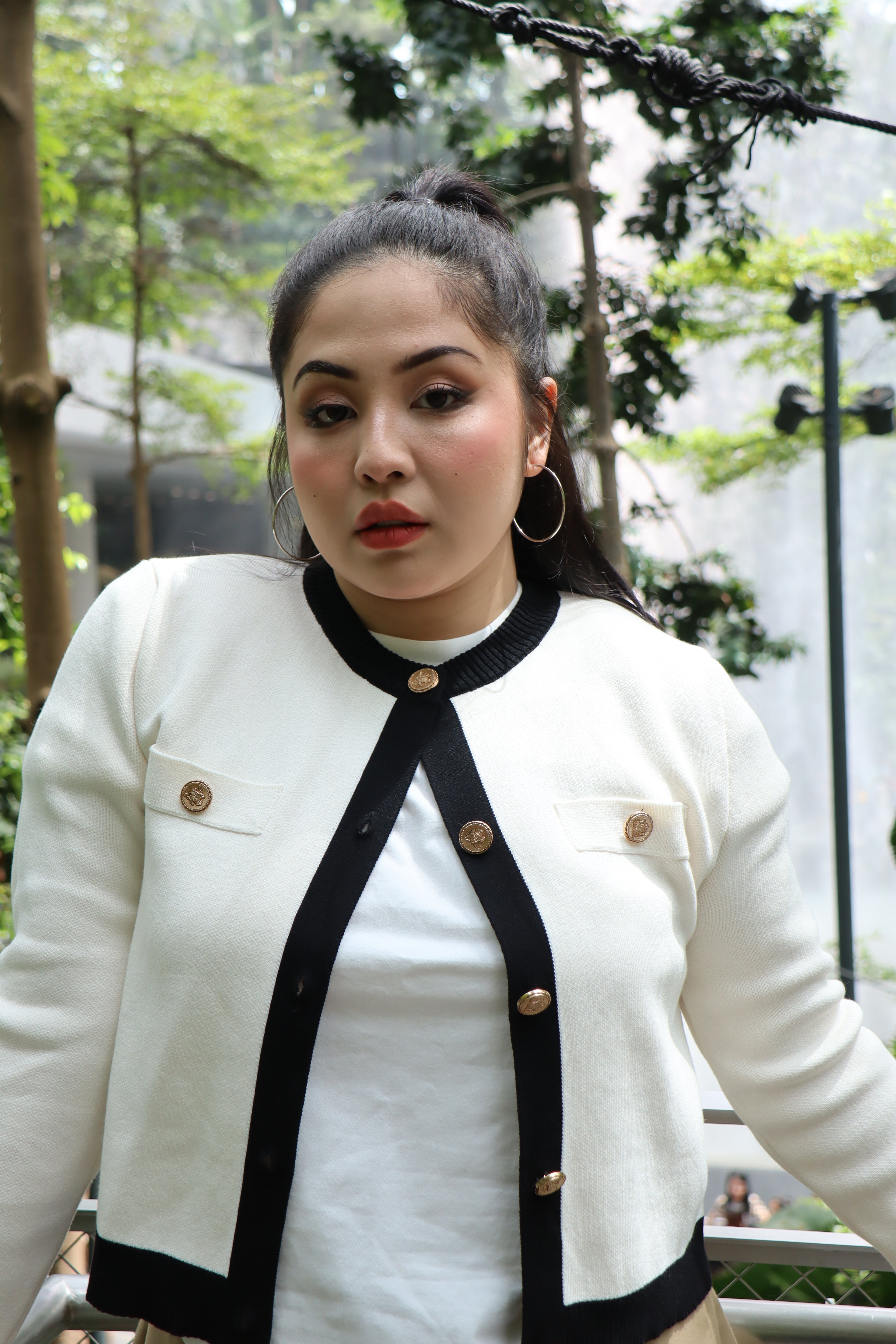 White Long Sleeve cardigan